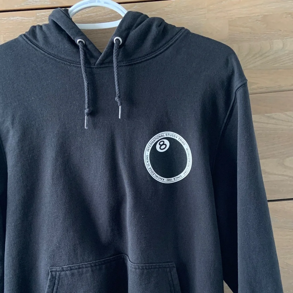 Black Stussy 8 Ball Hoodie - Picture 6 of 7